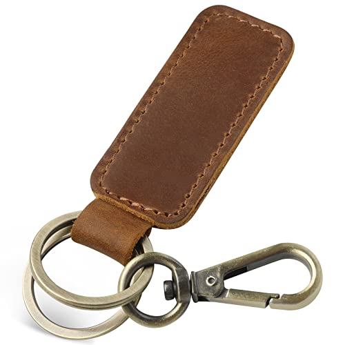 Genuine Leather Car Keychain for Men & Women
