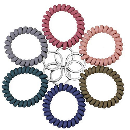 LGEGE 6PCS Stretchable Wrist Keychain