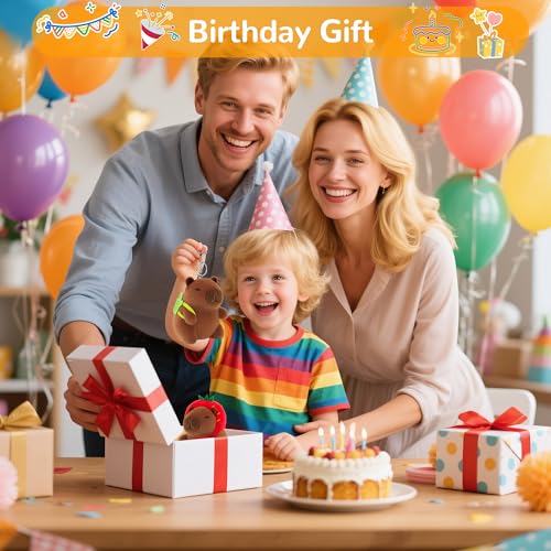 4 Pack Capybara Plush Keychain Cute Bag Charms for Kids