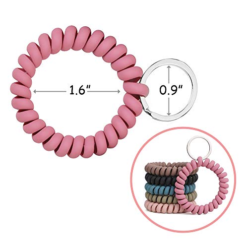 LGEGE 6PCS Stretchable Wrist Keychain
