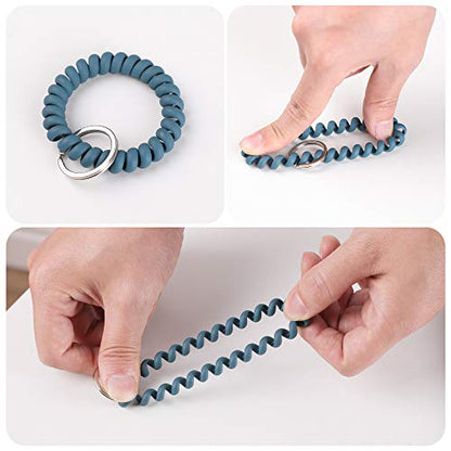 LGEGE 6PCS Stretchable Wrist Keychain