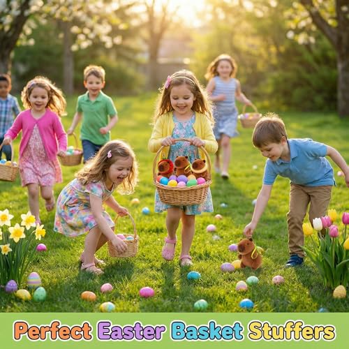 4 Pack Capybara Plush Keychain Cute Bag Charms for Kids