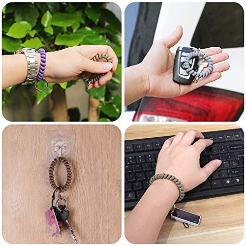 LGEGE 6PCS Stretchable Wrist Keychain