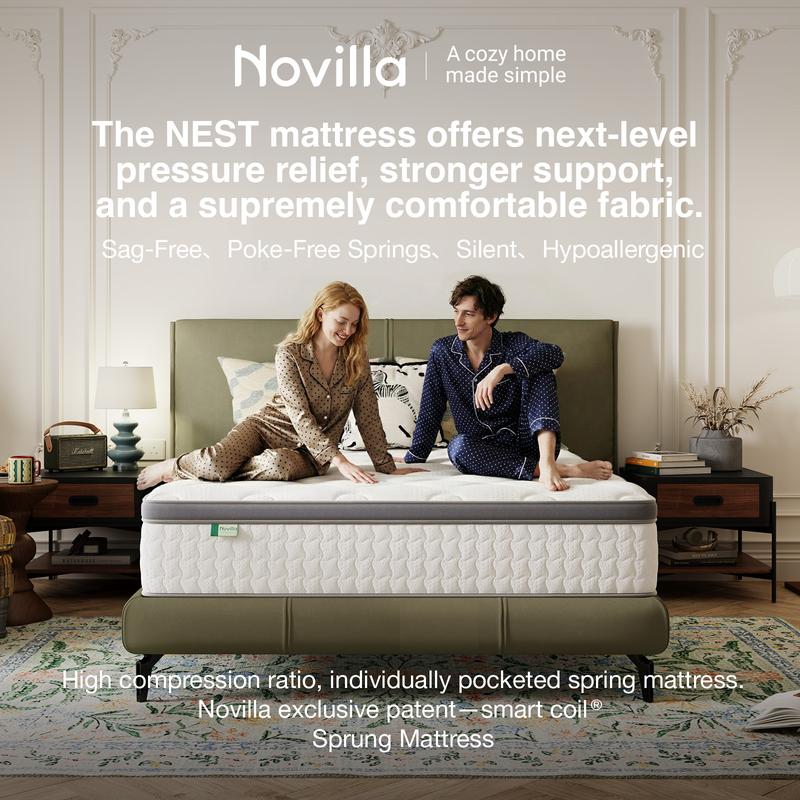Hybrid Essential Spring Mattress, 20 25cm Thick, Cool Touch & Breathable