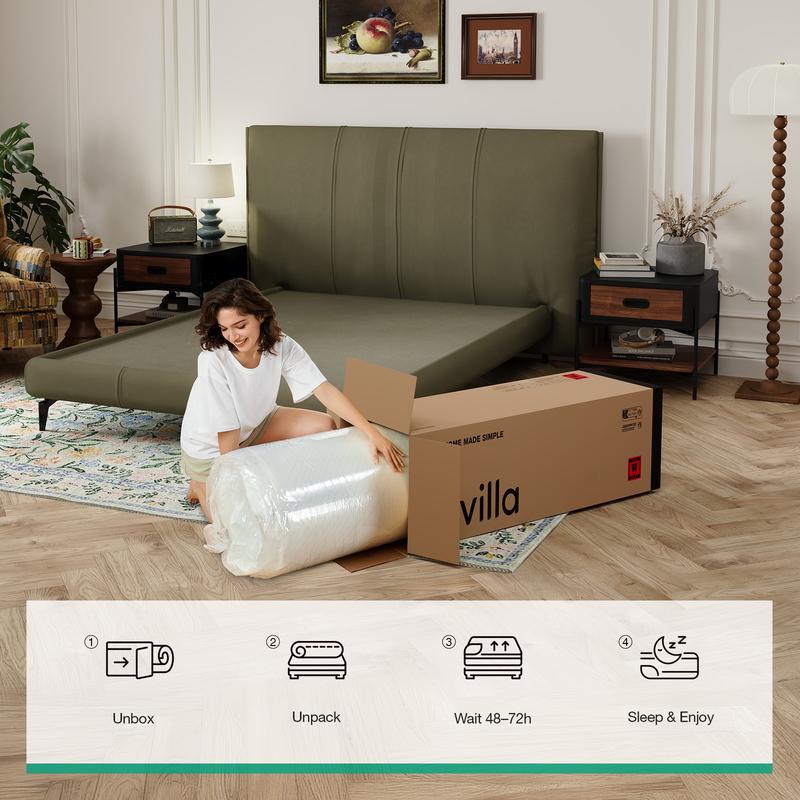 Hybrid Essential Spring Mattress, 20 25cm Thick, Cool Touch & Breathable