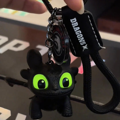 Light-Up Night Fury Dragon Keychain